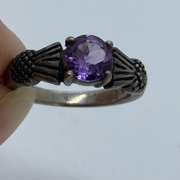 BOGO50 Sterling silver amethyst ring - Picture 7 of 8